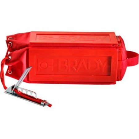 BRADY Brady® 150587 Pendant Safety Pendant Cover, Nylon, Red 150587